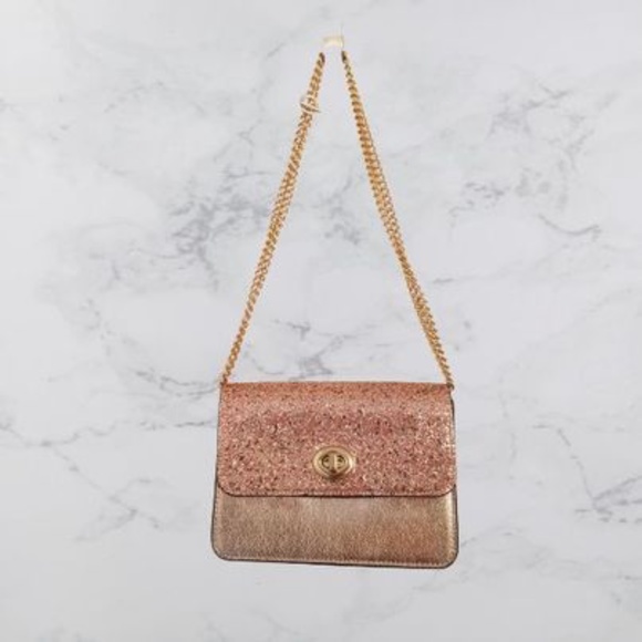 NWT Coach Rose Gold Evening Purse - Picture 10 of 11